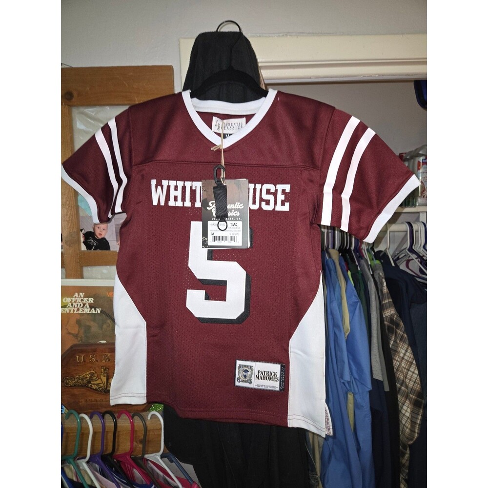 Burgundy Patrick Mahomes Whitehouse High School Jersey Replica*New with Tags* M